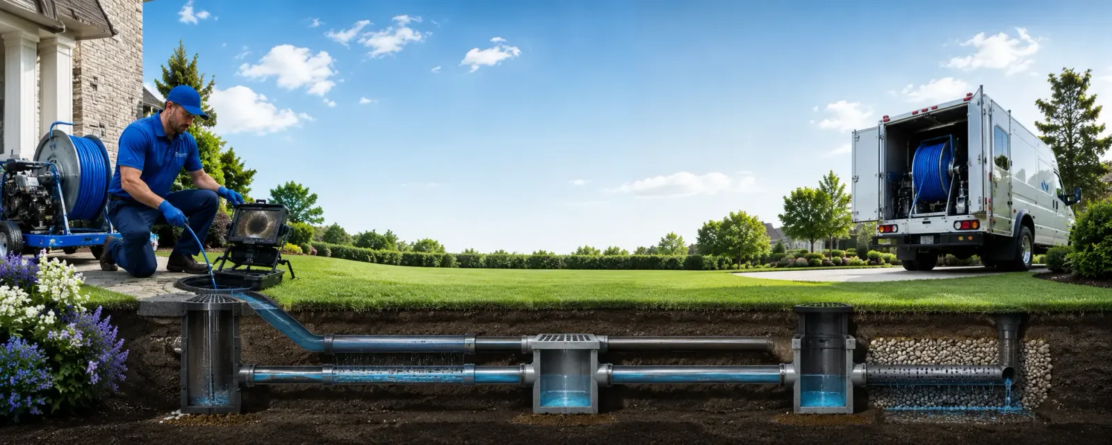 Outdoor drain cleaning information for Harper, KS